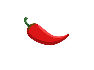hot pepper icon illustration isolated on white background. The concept of proper nutrition, healthy vegetables. The press on ware, clothes, textiles. 