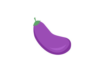 eggplant icon illustration isolated on white background. The concept of proper nutrition, healthy vegetables. The press on ware, clothes, textiles.
