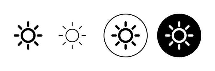Obraz premium Sun icons set. Brightness sign and symbol