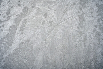 Frost on the glass of a car with a blur effect Surface design