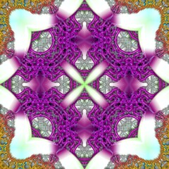 Fototapeta premium mandala drawing digital symmetrical pattern 