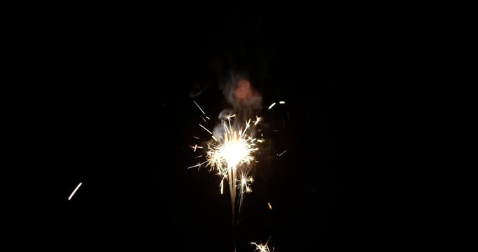 sparkler burning at a celebration