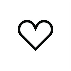 Heart icon, Love symbol, Love icon vector illustration on white background