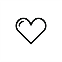 Heart icon, Love symbol, Love icon vector illustration on white background