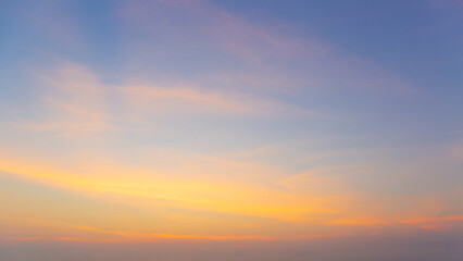 Sunrise sky or morning time with blue sky and clouds.