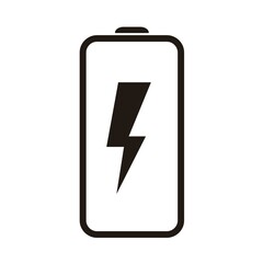 empty battery or energy symbol vector design