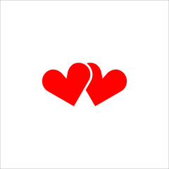 Heart icon, Love symbol, Love icon vector illustration on white background