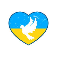 Peace for Ukraine illustration, pray for Ukraine T-shirt design 