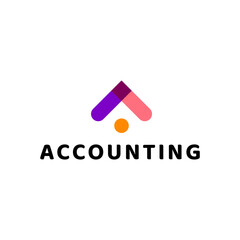 modern Letter A business Logo Design with arrow for accounting, financial advisor, and investment. vector art illustration
