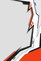 Futuristic background with sharp and geometric pattern and with some copy space area