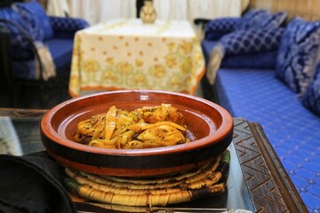 Chicken tagine Moroccan food