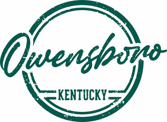 Owensboro Kentucky USA City Stamp
