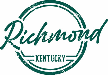 Richmond Kentucky USA City Stamp