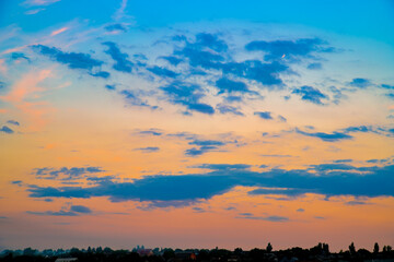 high resolution replacement sky - blue hour gradient sky