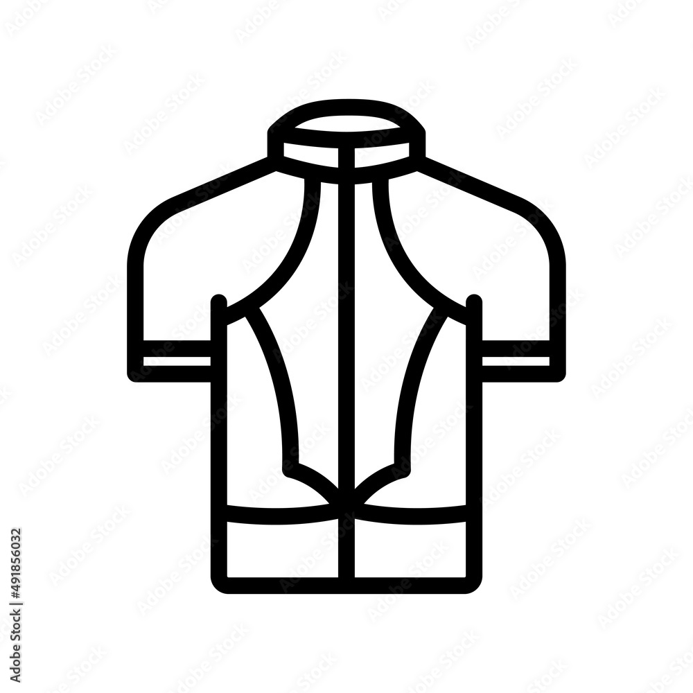 Poster uniform icon. glyph style. silhouette. suitable for bicycle uniform icon. simple design editable. de