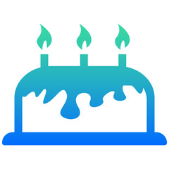 Fototapeta premium birthday cake icon