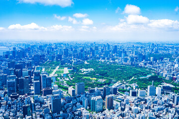 皇居空撮写真