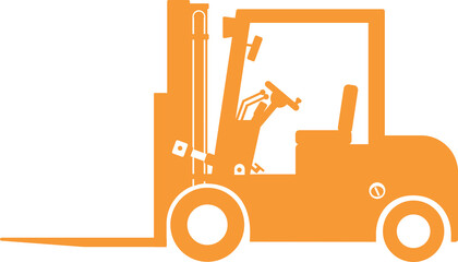 フォークリフト 【PNG:白い部分は透過】