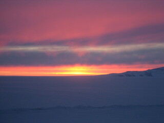 Obraz premium sunset in the mountains