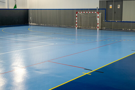 Gate for futsal or handball in gym, gate of a football or handball playground