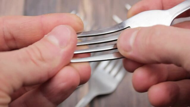 The Kitchen forks. Assortment of forks.Cutlery. old forks. Antique food forks.