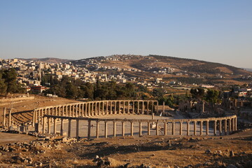Fototapeta na wymiar Site de Jerash en Jordanie