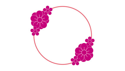 Japanese traditional plum pattern