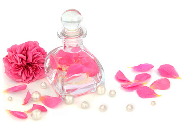 Rose water for skin hydration treatment. Maintains skin ph balance, is anti bacterial, can help...