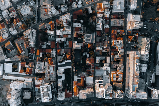 Overhead view of Limassol urban area. Cyprus