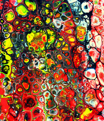 fluid art abstract colorful background