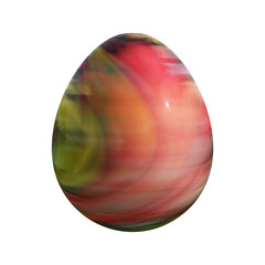 3D rendering Easter egg isolated on white background