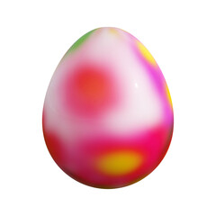 3D rendering Easter egg isolated on white background