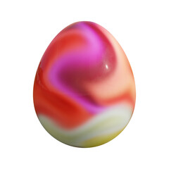 3D rendering Easter egg isolated on white background