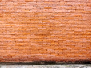 Fototapeta premium brick wall as a background or texture. an example of masonry as a cladding of external walls.