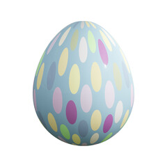 3D rendering Easter egg isolated on white background