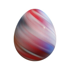 3D rendering Easter egg isolated on white background