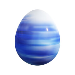3D rendering Easter egg isolated on white background