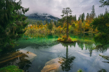 Obraz premium Switzerland, Caumasee, Blausee, Appenzell, Kosovo, Sealpsee 