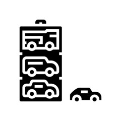 car wooden toy glyph icon vector. car wooden toy sign. isolated contour symbol black illustration