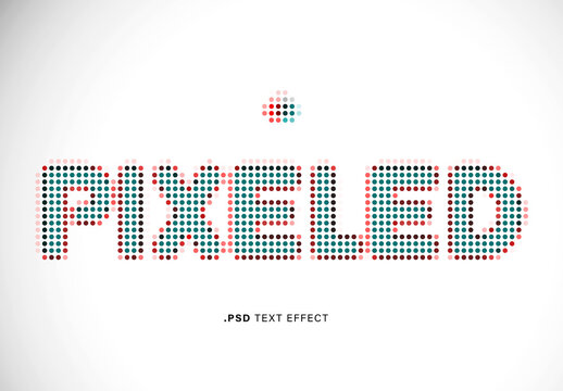 Pixel Text Effect