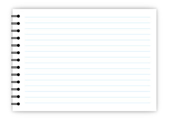罫線入りのリングノート