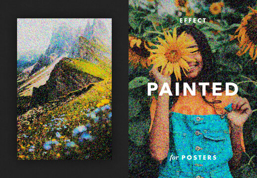 Expressionism Art Painting Photo Effect Mockup