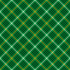 St. Patrick's Day seamless pattern. Tileable vector background in Irish classic style. - 491867678