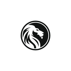 lion logo design vector graphic