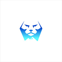 lion logo design vector graphic