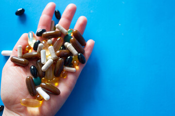 Hand full of pills