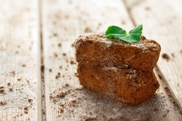Peace of chocolate cake