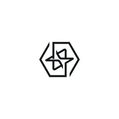 Abstract luxury logo design vector illustration