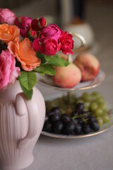 berries in a glass