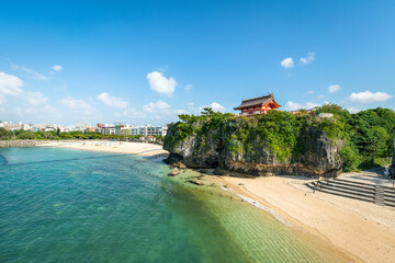 Naminoue Beach in Naha, Okinawa, Japan